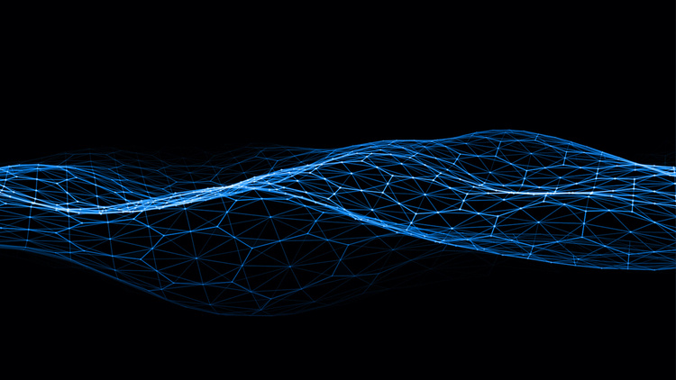 abstract data waves