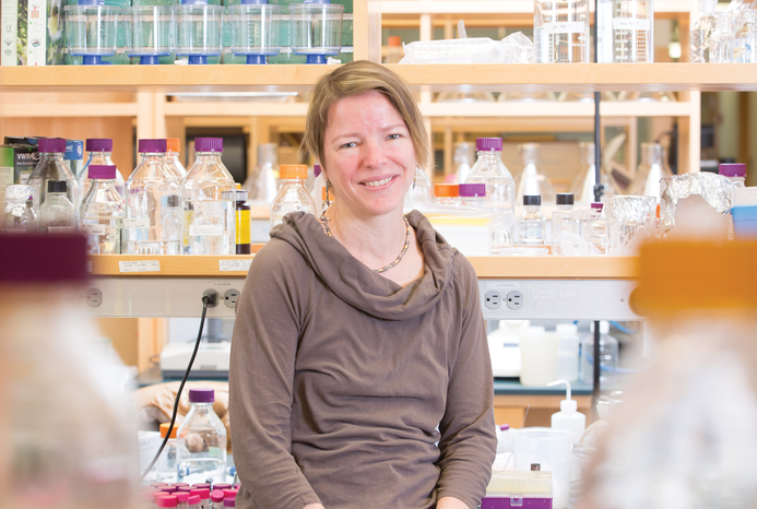 woman in a lab