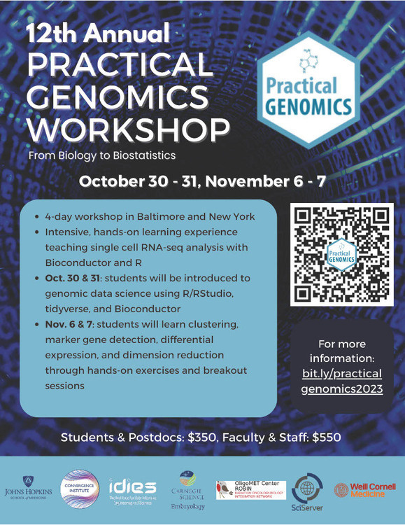 12th annual practical genomics workshop flyer