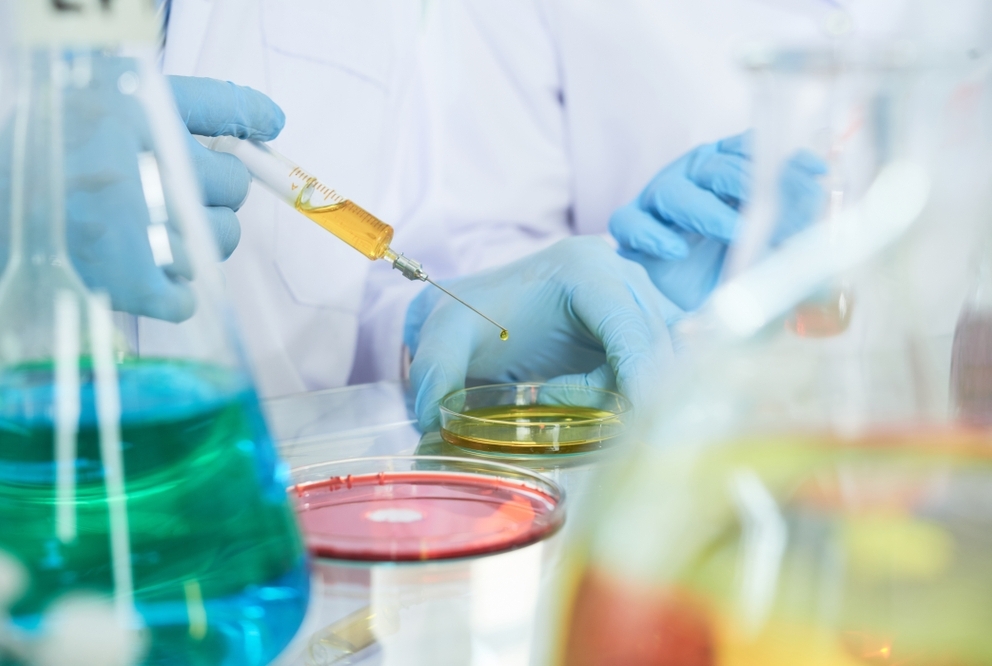 research being done in petri dishes