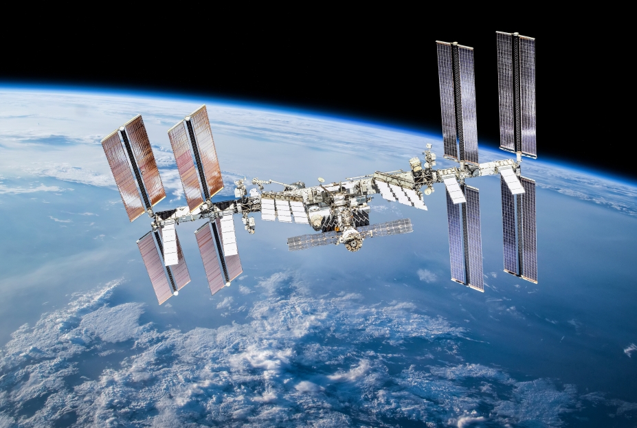 ISS in space