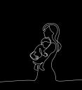 an illustration of a woman holding a baby