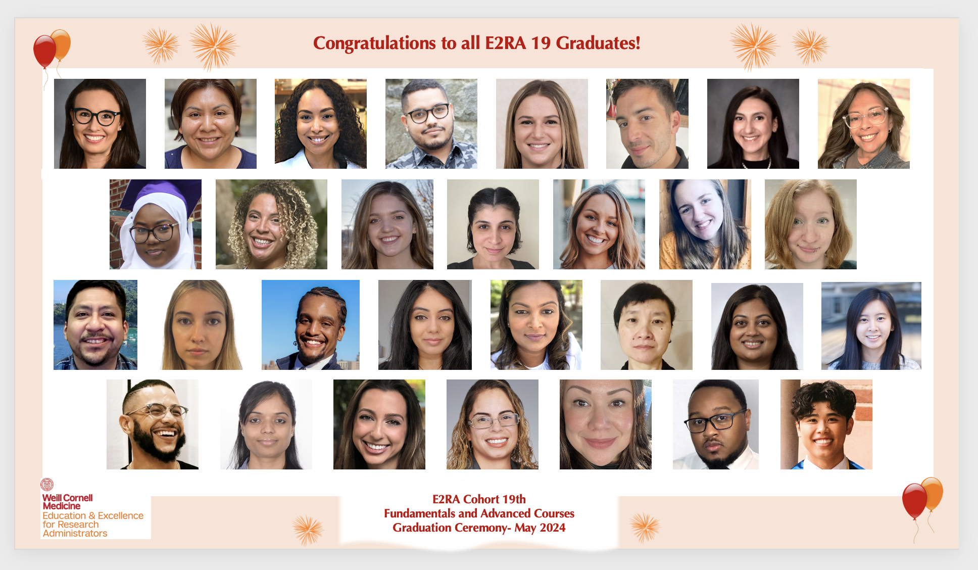 E2RA 19 Graduates