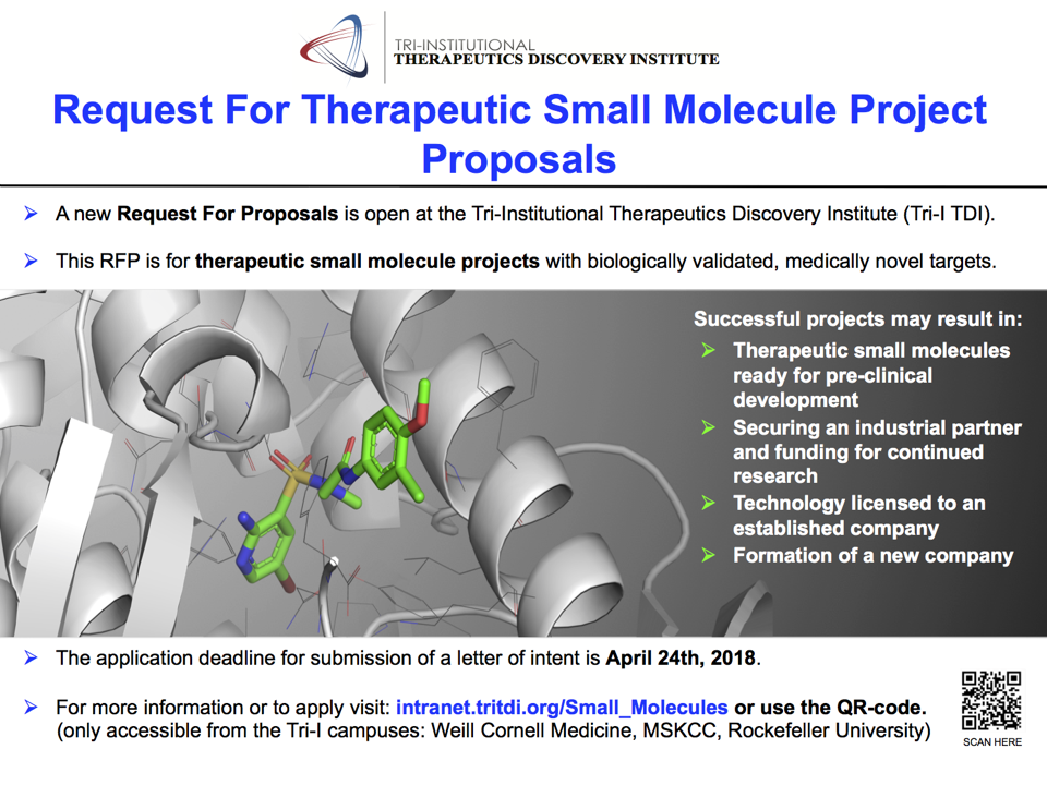 Therapeutic Small Molecule Project Proposals Request