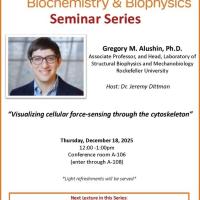 Event Image for Department of Biochemistry and Biophysics Lecture Series 2025-2026