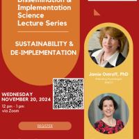 Event Image for  Dissemination & Implementation: Sustainability & De-Implementation